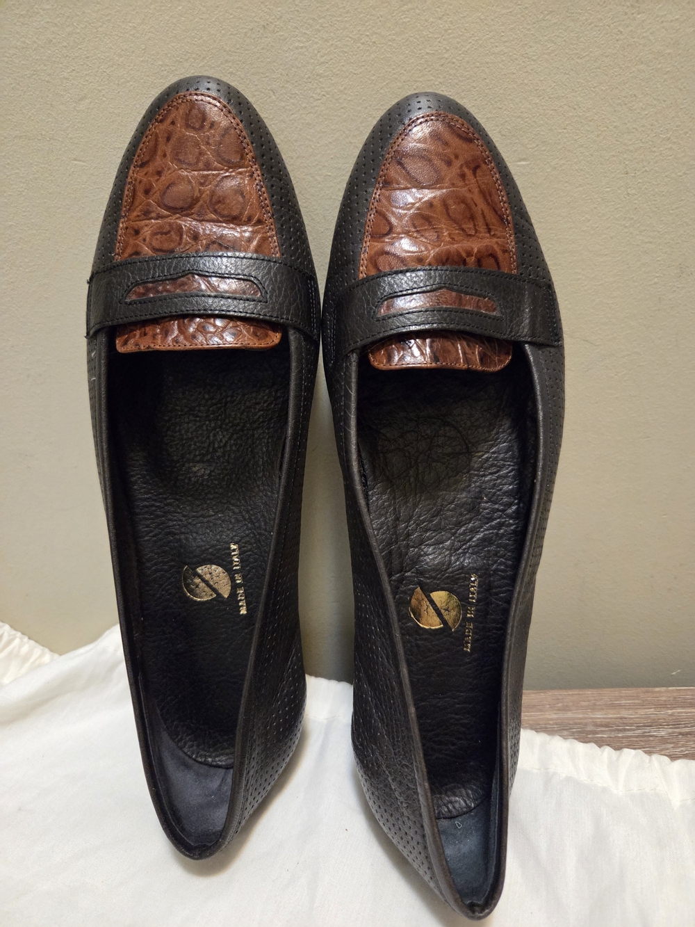 Vintage Luxury Leather Slip-On Loafers